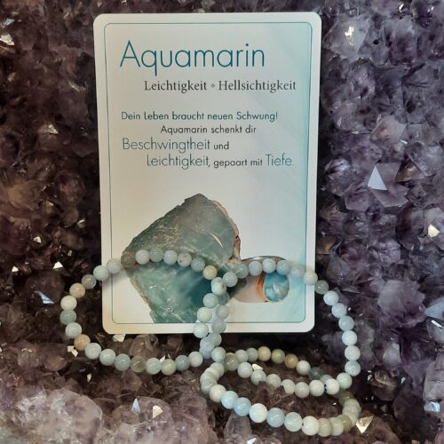 Aquamarin Edelsteinarmband